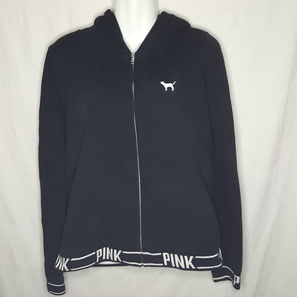 PINK Victoria's Secret Jackets & Blazers - pink fleece fur hoodie jacket large